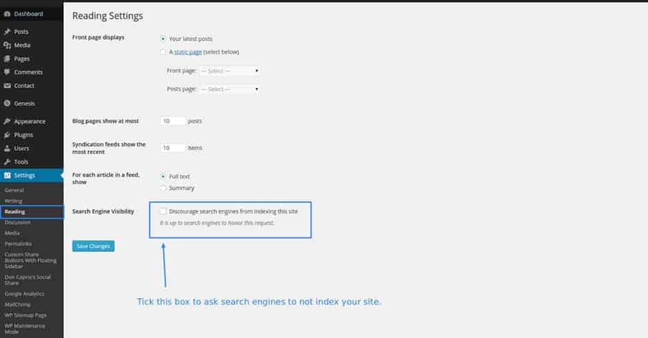How-to-Stop-Search-Engines-From-Crawling-Your-WordPress-Site-Settings