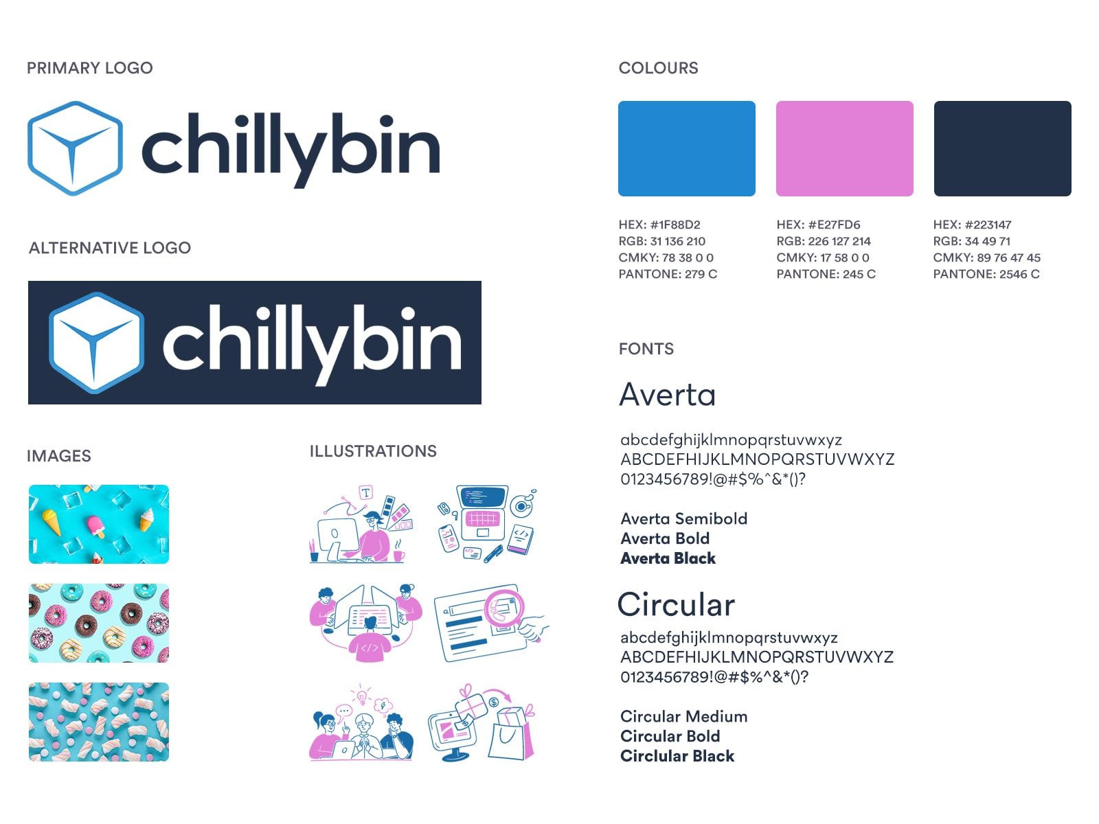 chillybin v8 redesign style guide logo